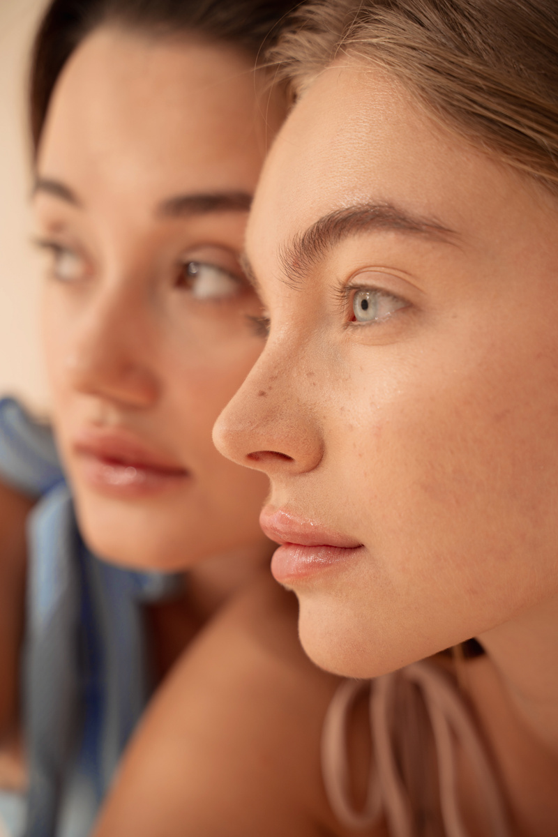 Faces of Two Diverse Women
